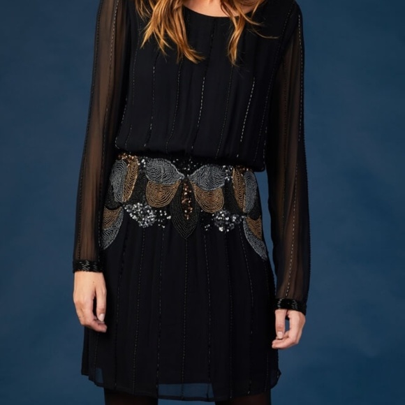Louizon Paris Stone Beaded Dress - Picture 1 of 4